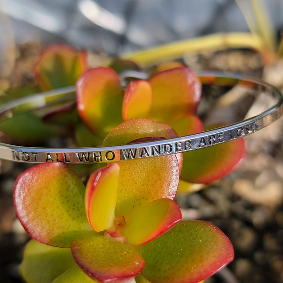 New Not All Who Wander Are Lost Bangle - Picture 3 of 3